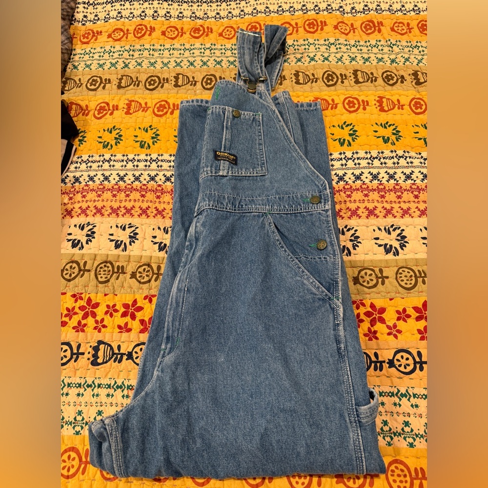 Vintage Oshkosh B’Gosh adult Jean bibbed overalls good used condition size 38x30